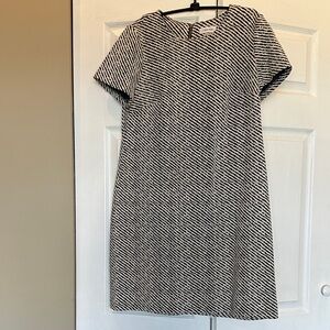 Calvin Klein Monochrome Striped Mini Dress